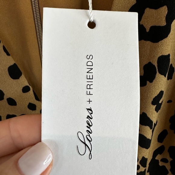 Revolve Lovers + Friends Jill Leopard Print Ruffle Romper in Tan - Picture 12 of 15